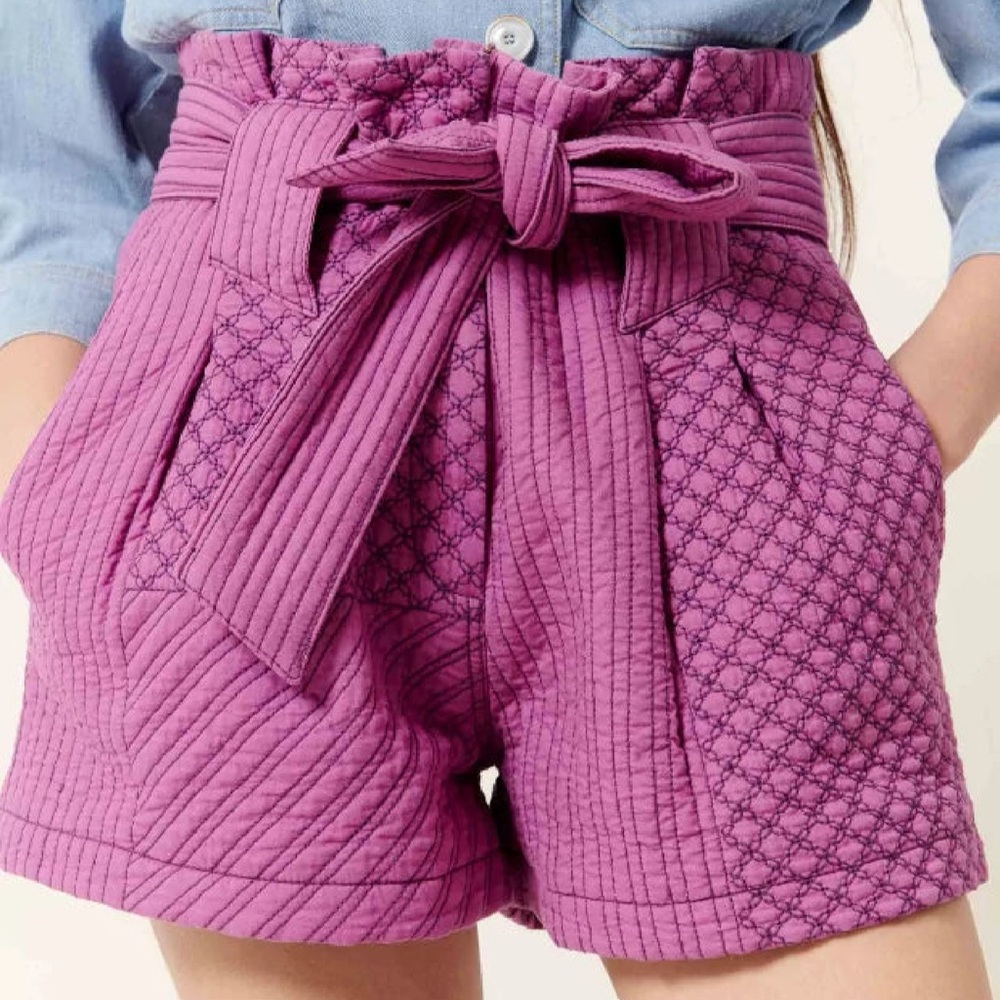 Sessun Anthropologie Jollino Shorts Purple Plum